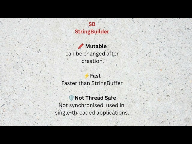 String vs StringBuilder vs StringBuffer | Java Interview questions | Java in 60 Seconds