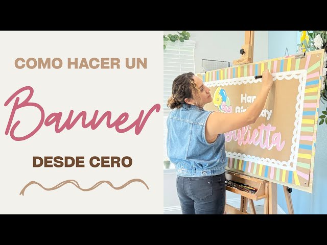 How to Make a Hand-Painted Banner | How to Make a Banner PART 2