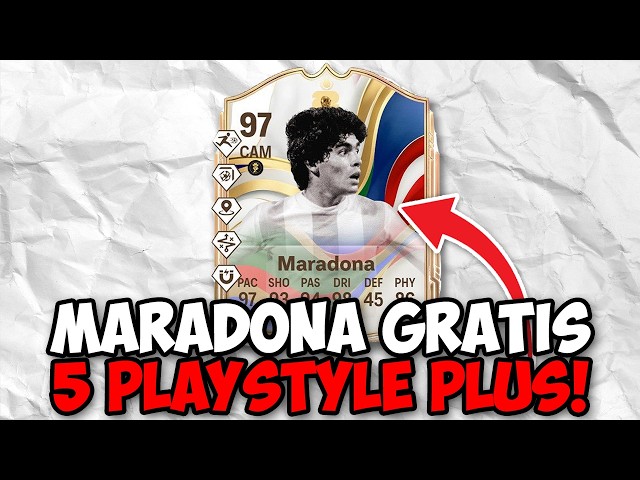 😱 ¡MARADONA Icono del Mundial GRATIS Tiene 5 PLAYSTYLE PLUS en EA FC 26!