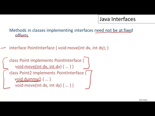 18-04: Java Interfaces | Based on The Dragon Book