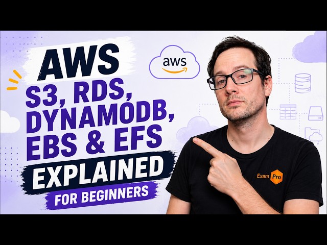 AWS S3, RDS, DynamoDB, EBS & EFS Explained for Beginners