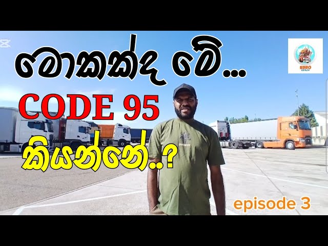 CODE 95 කියන්නේ මොකක්ද? | Romania Truck Driver Job 2026 | Sinhala | Episode 3