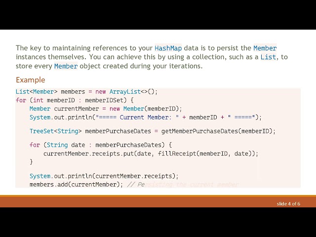 How to Keep a HashMap Reference as an Instance Variable in Java Objects