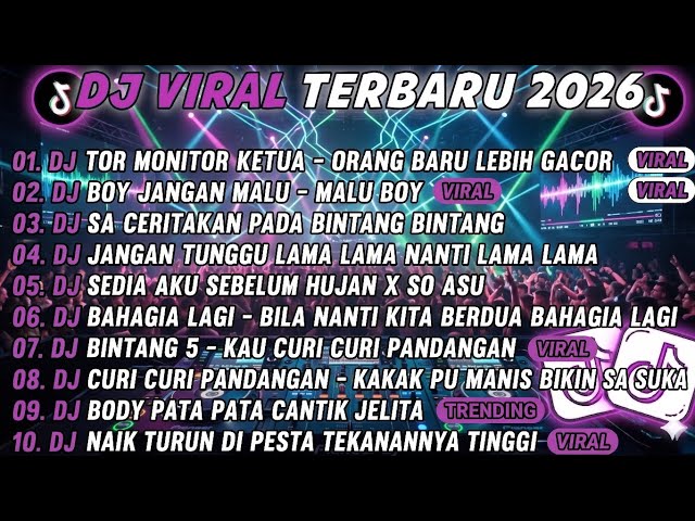 🎧 DJ TIKTOK TERHITS SEPANJANG 2026! DJ BOY JANGAN MALU MALU BOY 🔥 DJ KAKAK PU MANIS