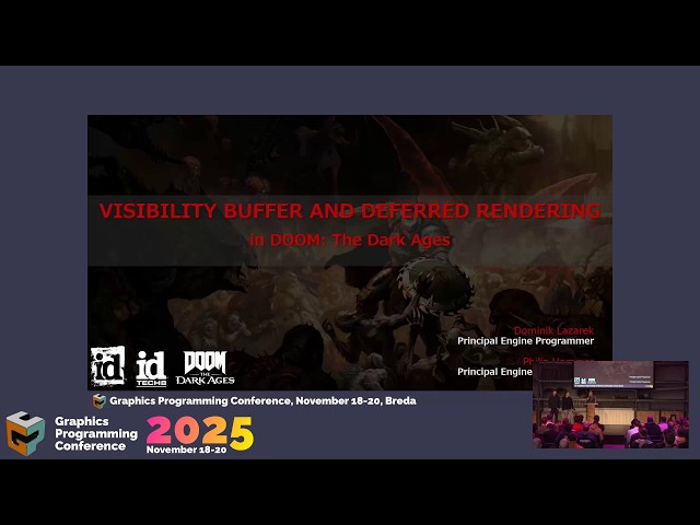 Visibility Buffer and Deferred Rendering in DOOM: The Dark Ages