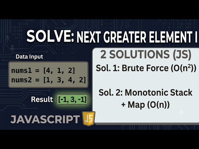 496. Next Greater Element I - LeetCode JavaScript