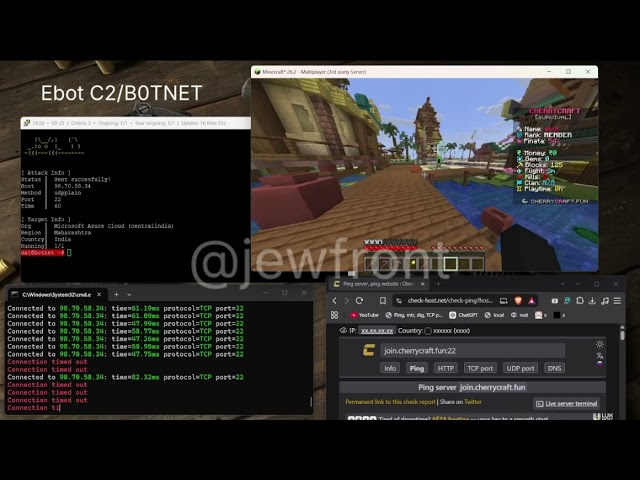ebot c2/BotNet vs poor Minecraft Server | BEST C2/BOTNET 2026