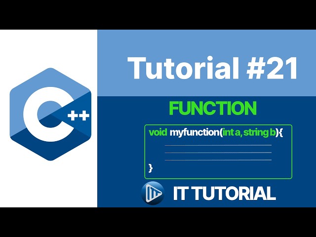 C++ Tutorial - Functions: Return types, arguments and parameters 