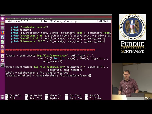 Machine Learning for Cyber Security: Malware Sklearn