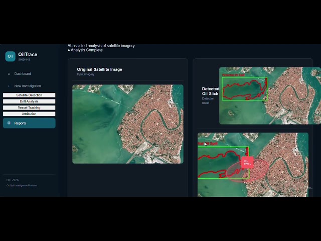 AQUATRACE | AIS-Based Oil Spill Detection & Vessel Attribution | SIH 2026 | SIH26143