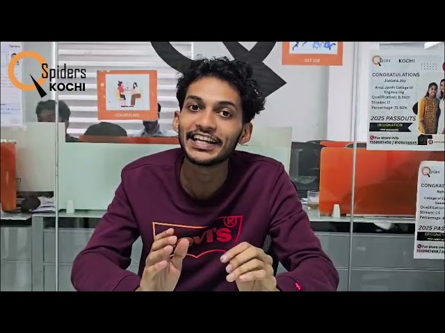 Placement Success Story | Jishnu B Placed as Junior Software Developer |QSpiders Kochi|3 LPA Package