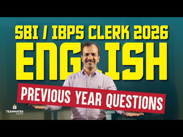 SBI / IBPS Clerk 2026 🔥 Previous Year Questions | Most Important PYQs | Bank Exam Preparation