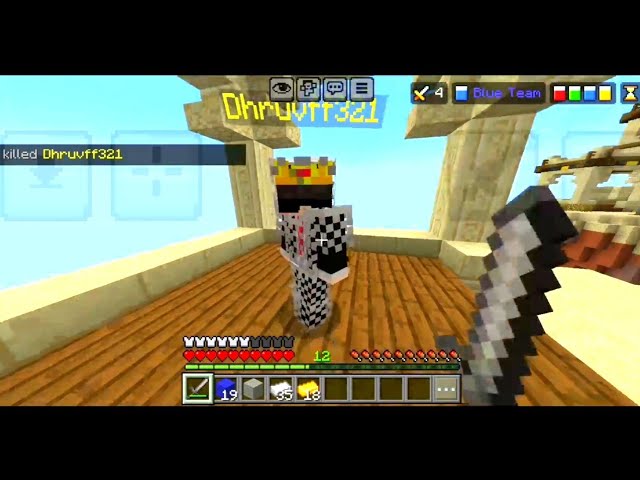 HIVE BEDWARS 60 FPS MOBILE GAMEPLAY #5 || MCPE||