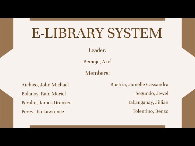 E-LIBRARY SYSTEM (HTML, CSS, JS, PHP AND MYSQL)