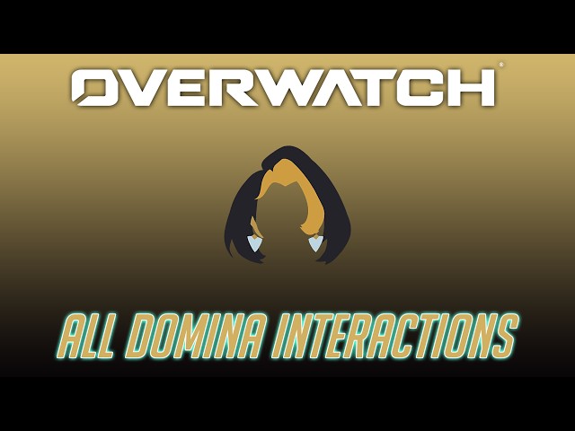 Overwatch - All Domina Interactions + Unique Elimination Lines