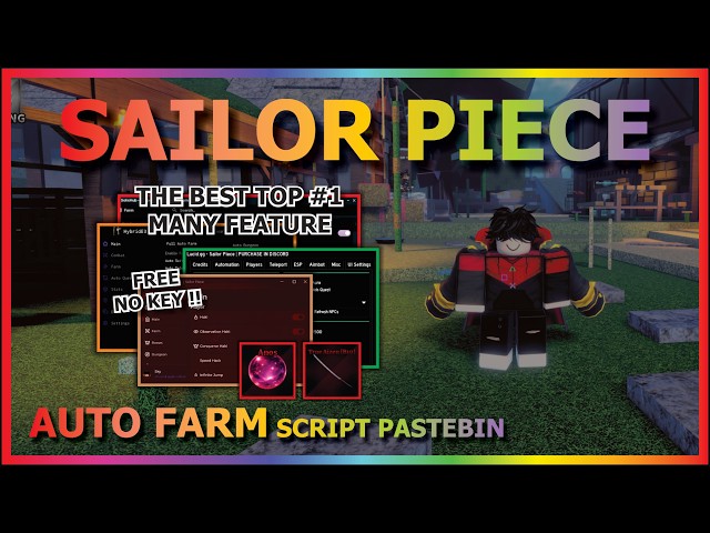 SAILOR PIECE Script Pastebin 2026 AUTO FARM, AUTO DUNGEON, QUEST, WORLD BOSS, KILL AURA (NO KEY) 🗡️🔥