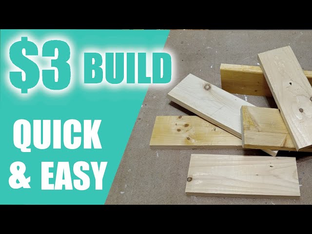 $3 WOODWORKING: QUICK & EASY Rustic Pine Small Woodworking Project (1 Hour)