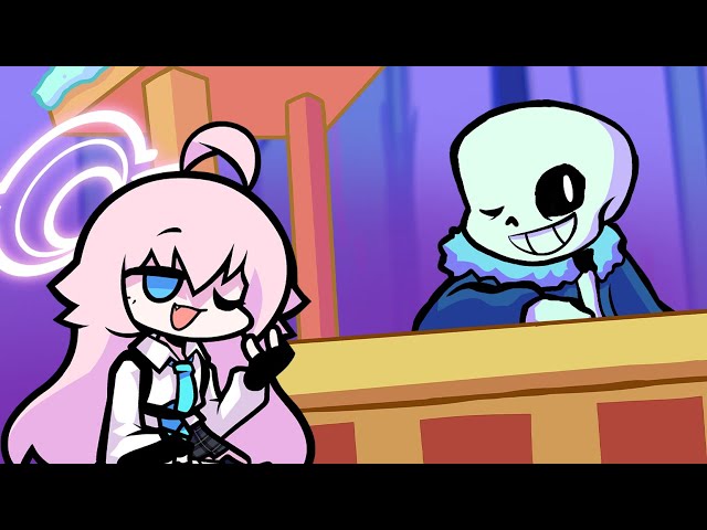UNDERTALE X FNF X BLUE ARCHIVE [FNF Lazybones!] + FLP