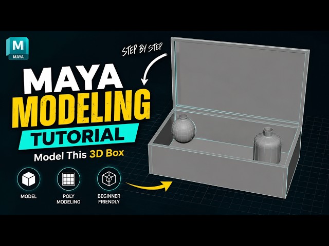 Autodesk Maya 3D Modeling Tutorial | Easy Box Modeling for Beginners