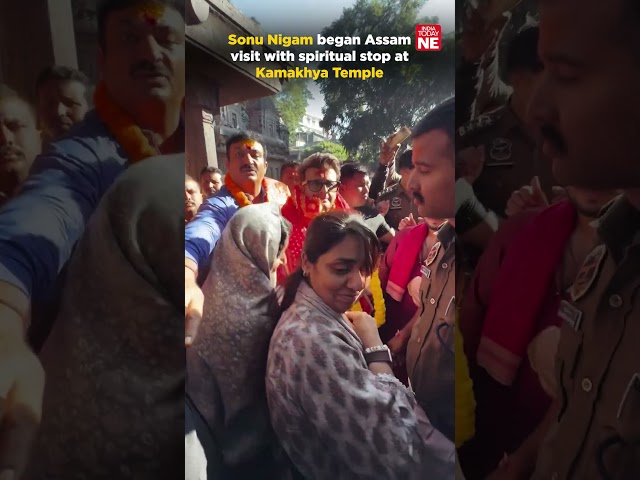 Sonu Nigam began Assam visit with spiritual stop at Kamakhya Temple