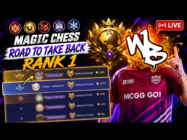TESTING BUILDS TODAY - Mic On [EN] - FULL FOCUS STREAM - S6 Top Global Push - Magic Chess GO GO