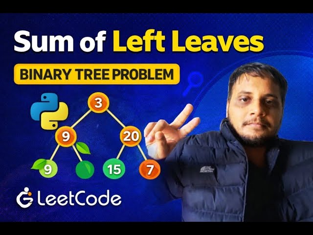 Sum of Left Leaves | Binary Tree Easy Problem | LeetCode Explained in Python