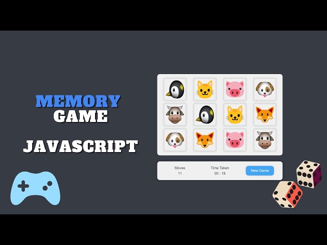 Memory Game with HTML, CSS and JavaScript | Web development tutorial