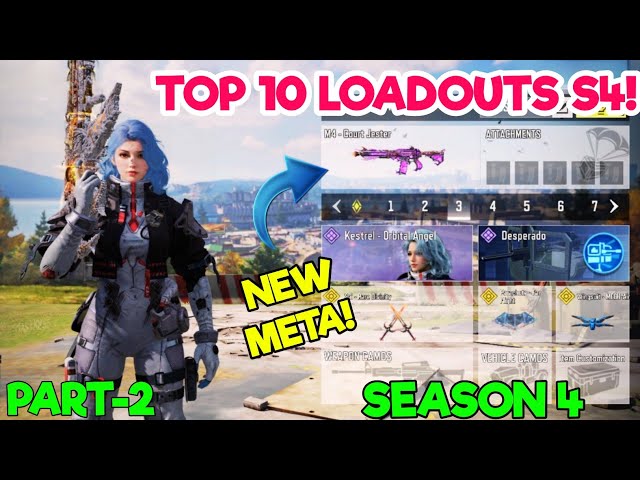 TOP 10 LOADOUTS in SEASON 4 of Cod Mobile | codm br best gunsmith | codm br best guns | codm br tips