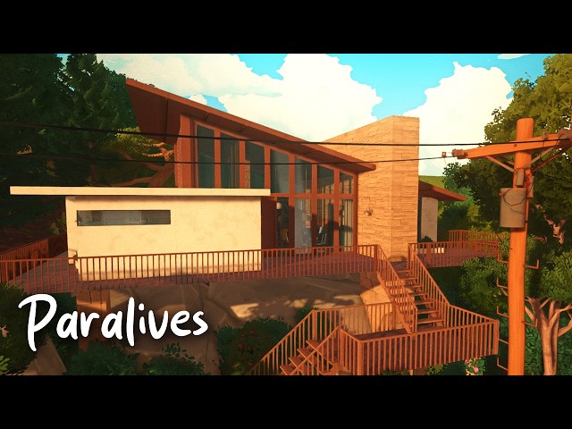 Building A Mid-Century Modern Family House in Paralives