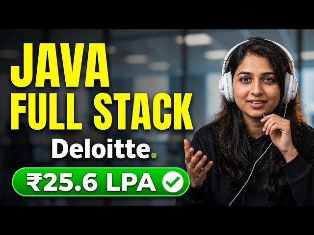 Java Full Stack Real-Time Interview | Deloitte Job Interview | ₹25.6 LPA | Spring Boot, React