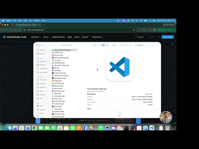 How to Install VS Code on (M1/M2/M3/M5/Intel) MacBook Pro (2026) in 3 minutes.