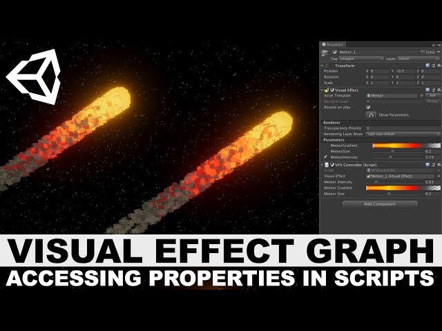 Unity3d Visual Effect Graph - Accessing Unity3d VFX properties through C# scripts