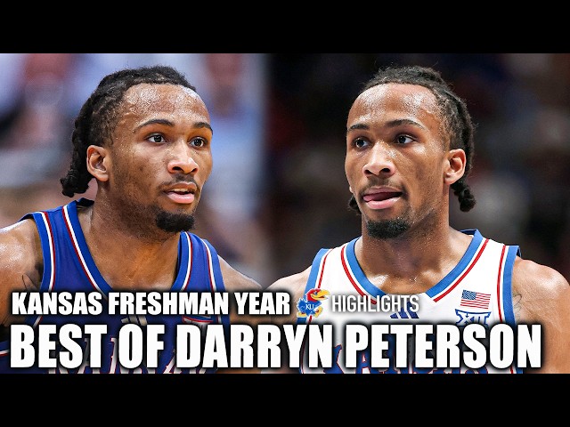 LO MEJOR DE DARRYN PETERSON 🔥 Momentos destacados de su primer año en Kansas 🎥 | Baloncesto unive...