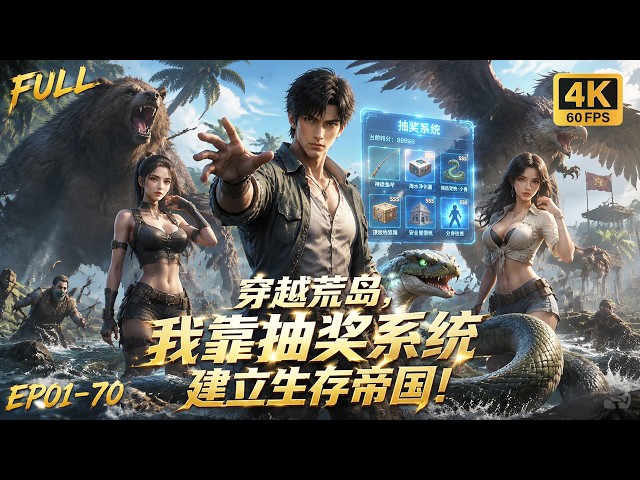 🔥 [Multi SUB] Poor guy on island lottery: godly rod, tames pets, builds base, rises strong! #anime