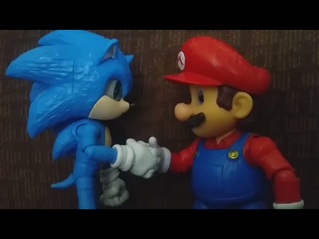 Mario y Sonic como Woody y Buzz Lightyear (Toy Story parodia)
