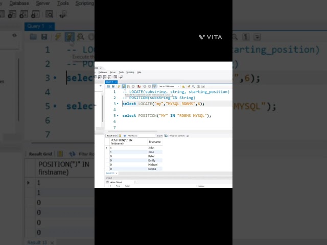 position function in MYSQL #mysql #mysqltutorials #databaseconcepts #sql #sqlcommands #sqldatabase