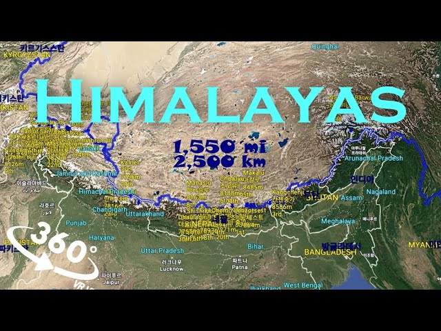 360°(VR) Himalaya - 2500km