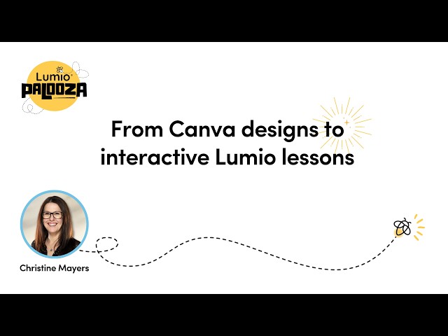 From Canva designs to interactive Lumio lessons