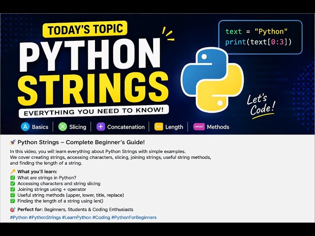 Strings in python🐍 #coding #programming #python #begginers