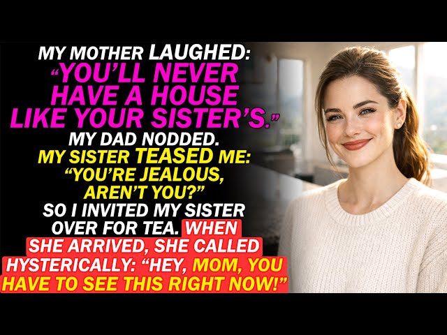 My Parents Laughed: "You'll Never Have A House Like Your Sister's"—Until She Saw Mine