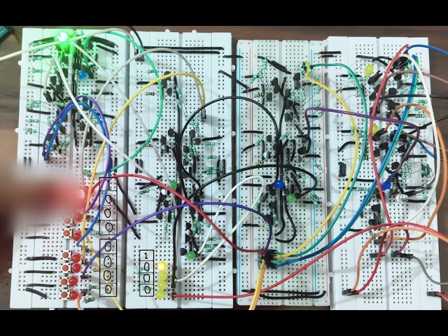 4-Bit Adder from Scratch using only Transistors (No ICs!)