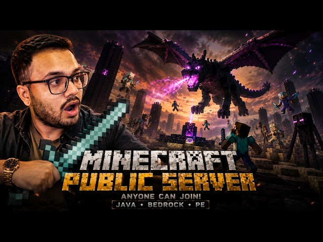 ⚔️ FINAL BOSS IS HERE... Can We Defeat the Ender Dragon? | Minecraft Public Server LIVE