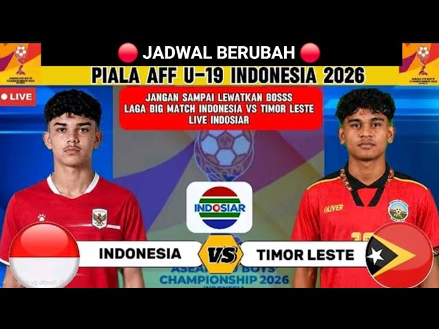 🔴Live‼️Indonesia U-19 Vs Timor Leste U-19 | 2026 AFF U-19 Championship Live Streaming