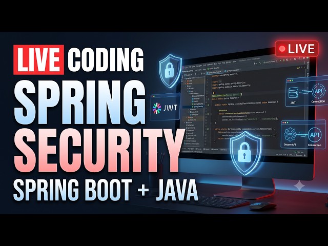 🔴 LIVE Coding: Implementing Spring Security in Spring Boot | Java Backend Development