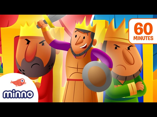 Meet the KINGS of the BIBLE! 👑 60 Minutes of Bible Stories for Kids
