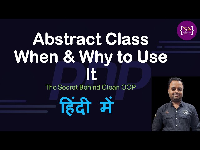 PHP Abstract Class Explained | Learn Abstract Class in PHP with Practical Examples | #php #coding