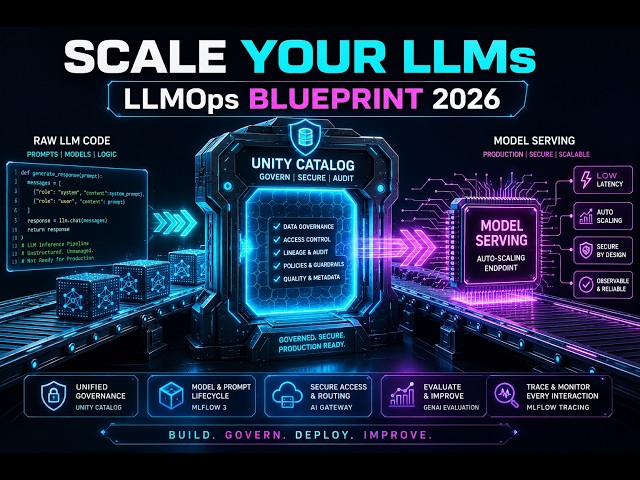Databricks LLMOps Blueprint - Scaling GenAI & MLflow Model Serving with Unity Catalog