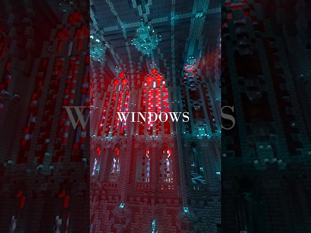 Architecture of Gothsburg: Windows #minecraft #architecture #art #medievalarchitecture