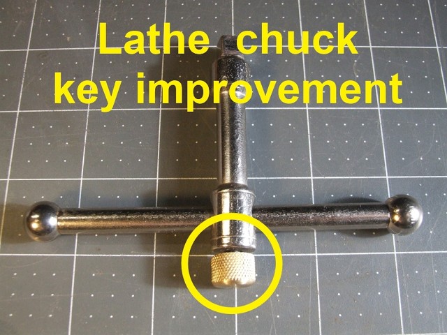 Lathe chuck key improvement