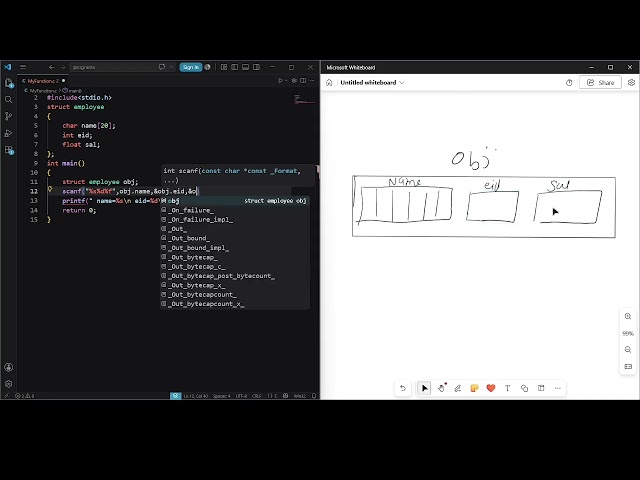 How to Take Structure Object Input from User in C Programming | Beginner Tutorial
